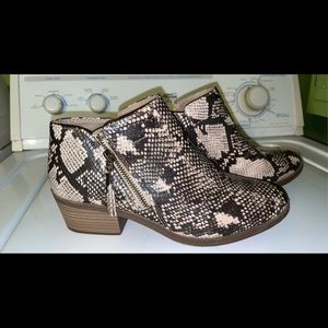 Snake Skin Booties